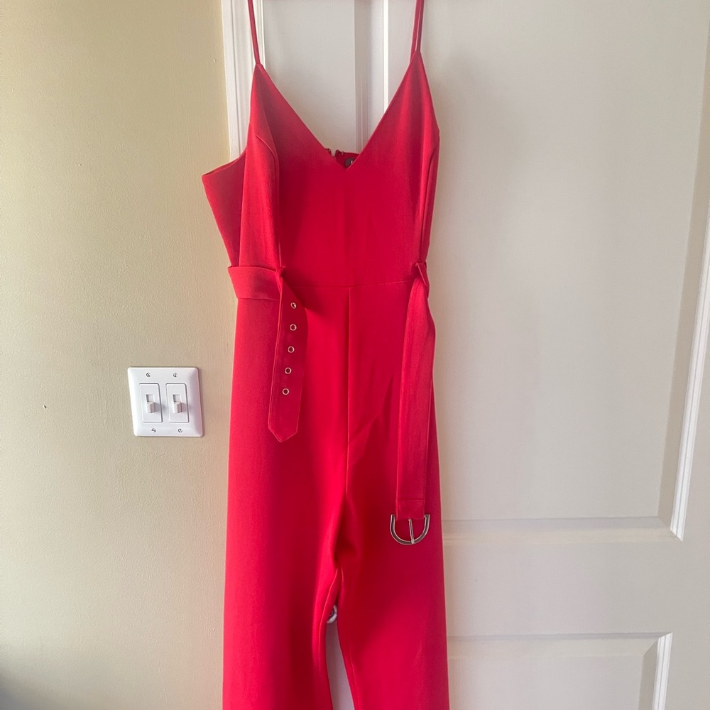 Red Jump Suit from EXPRESS